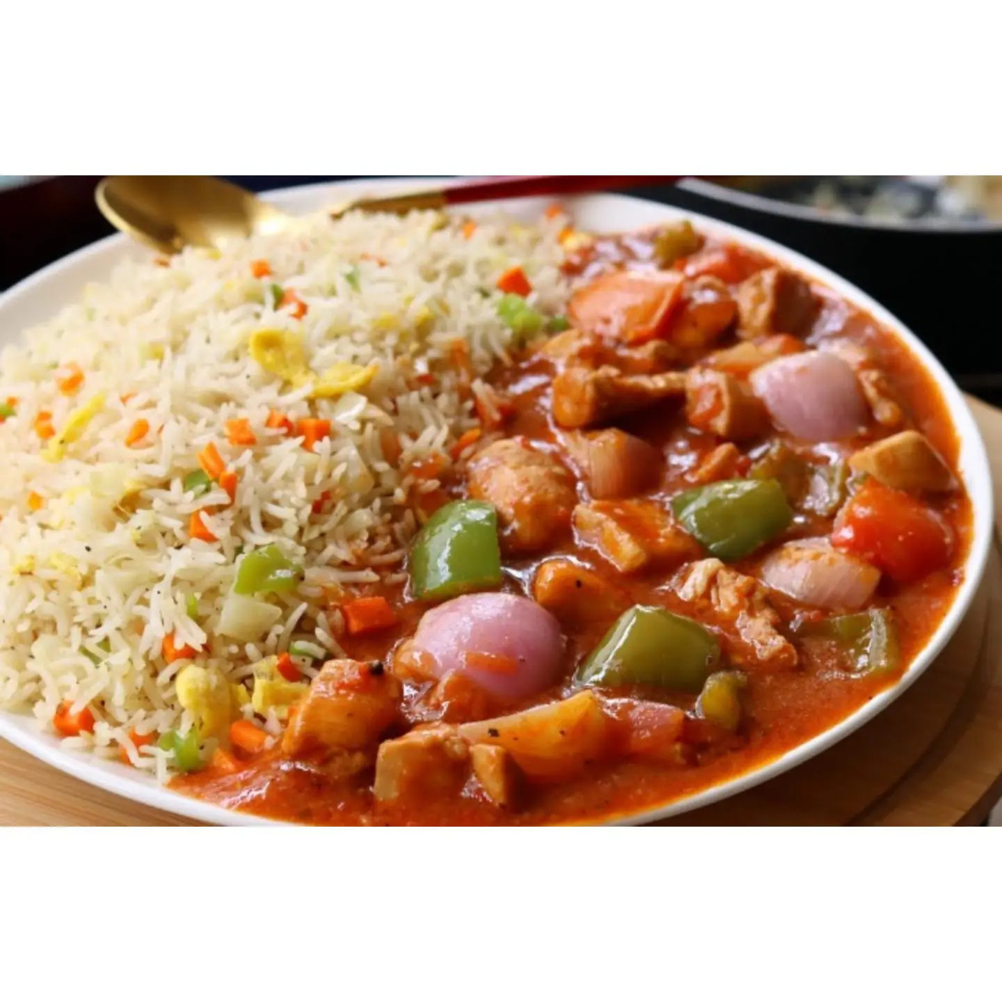 شاشليك دجاج مع أرز