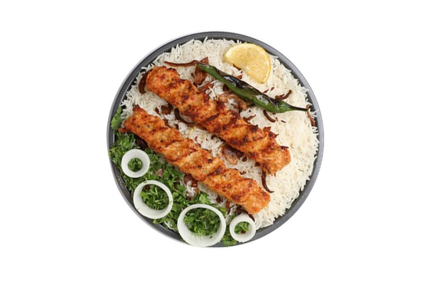 كباب حله مع رز