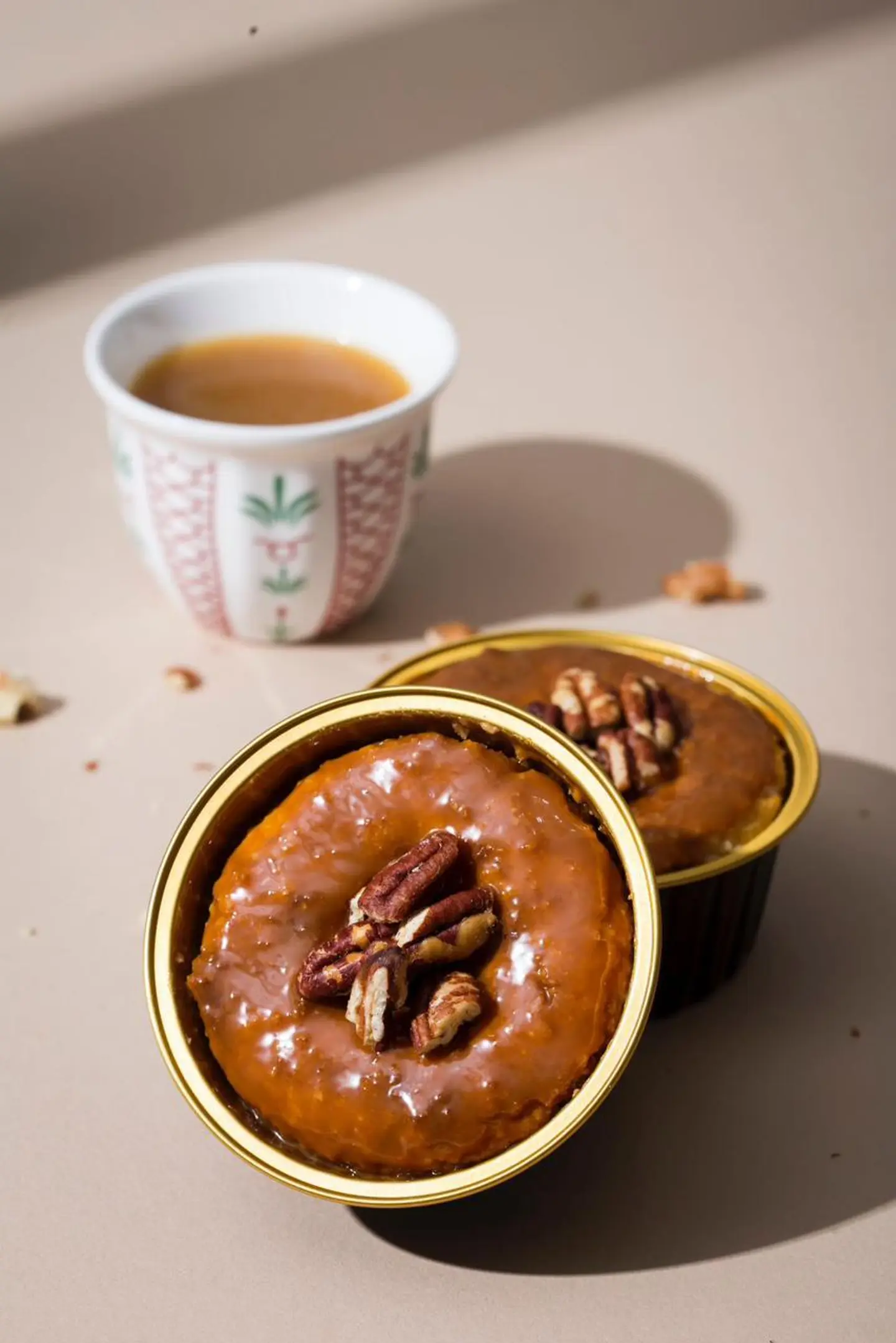 Basbousa Cup With Toffee And Pecan