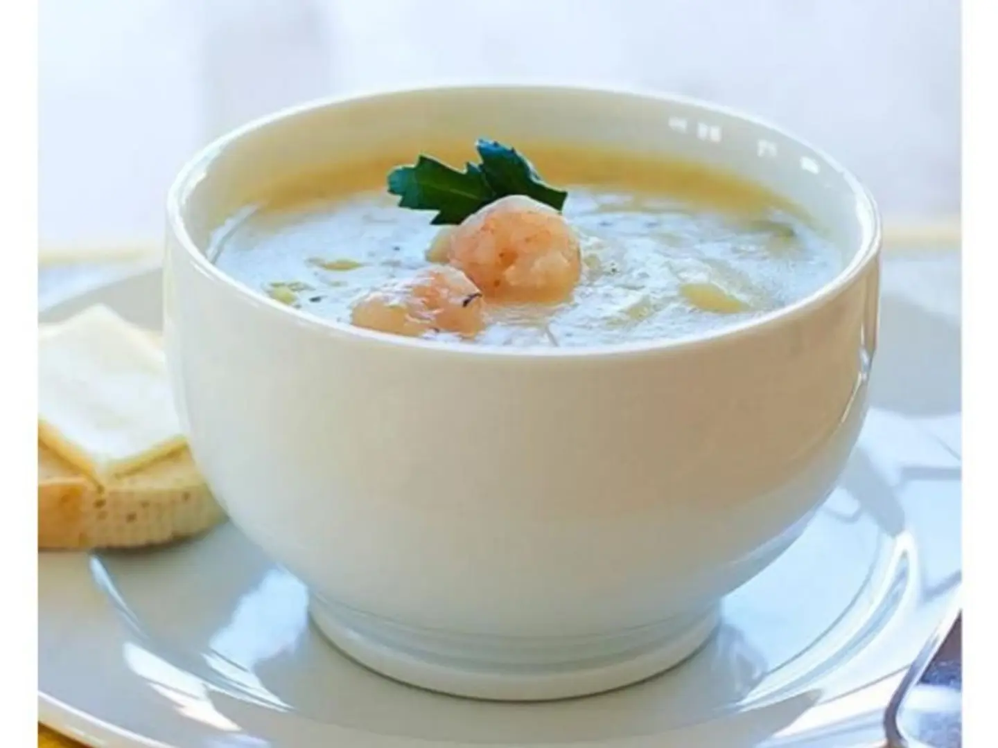 شوربة جمبري سادة