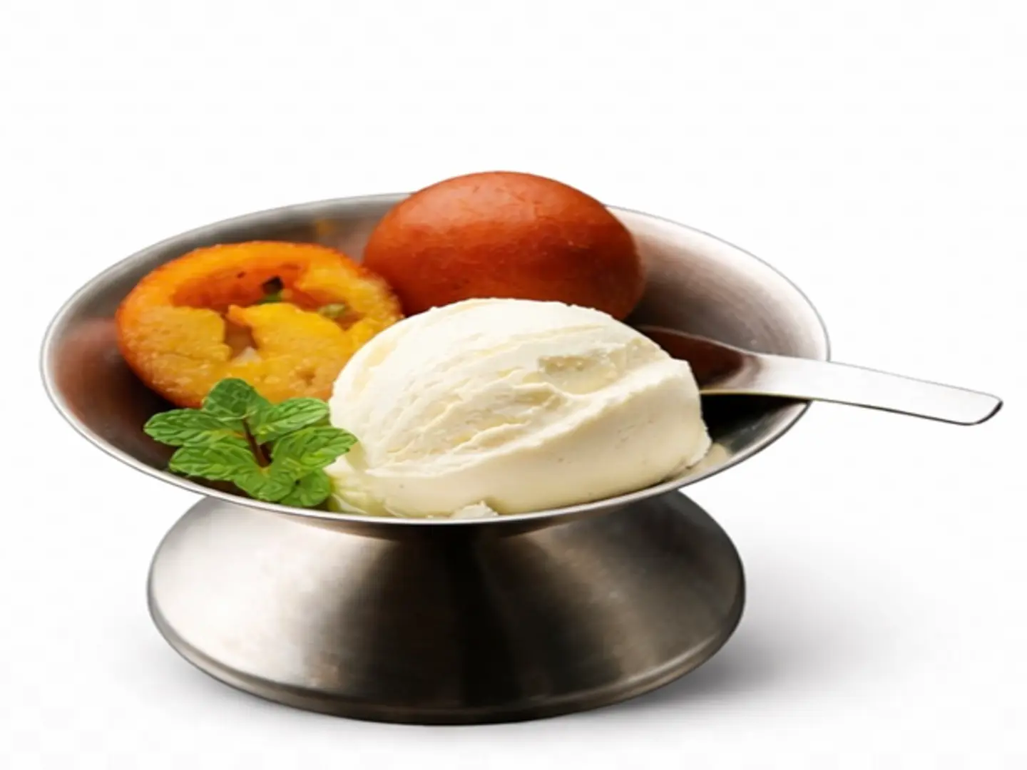 Gulab Jamun With Ice Cream