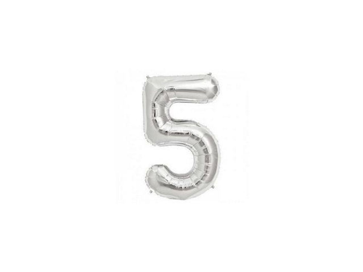 بالون رقم 5 فضي