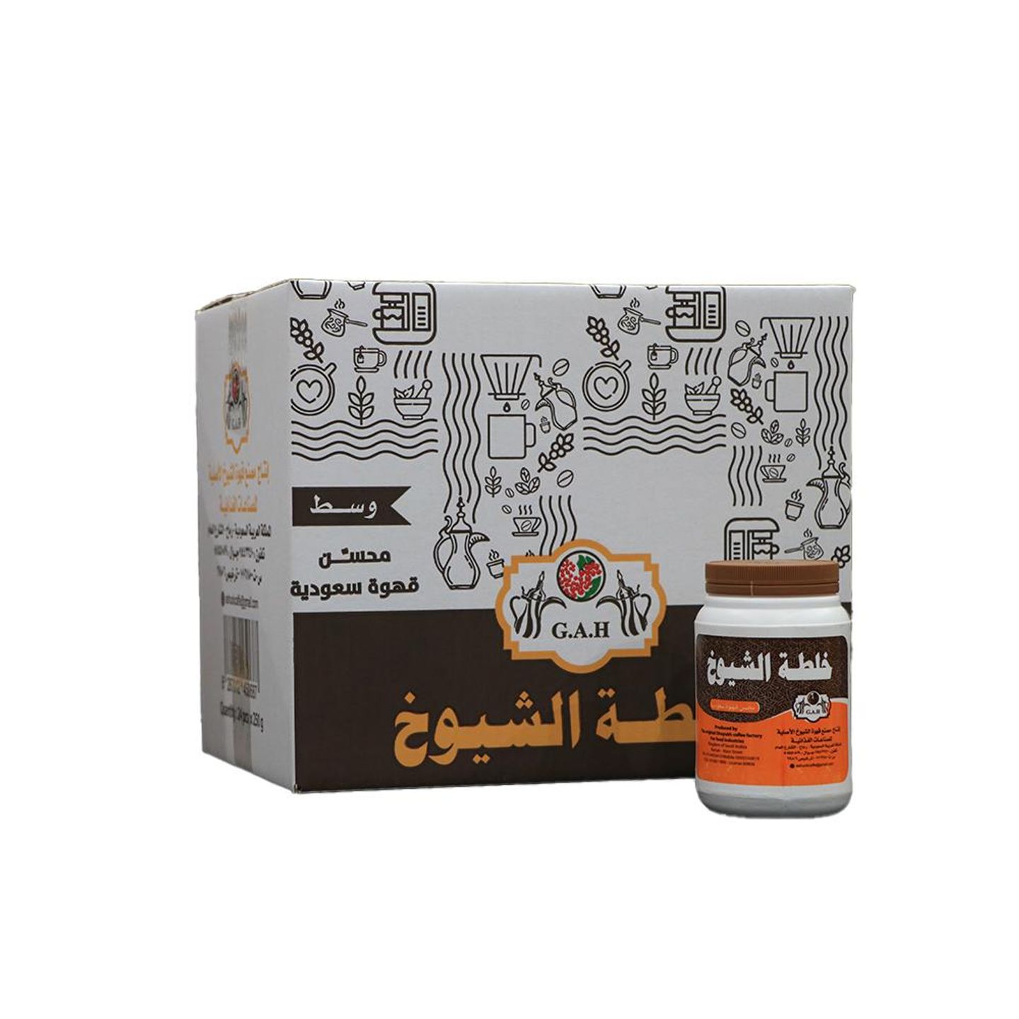 Medium Shuyoukh Blend (24*250g) (Saudi Coffee Mohsen)
