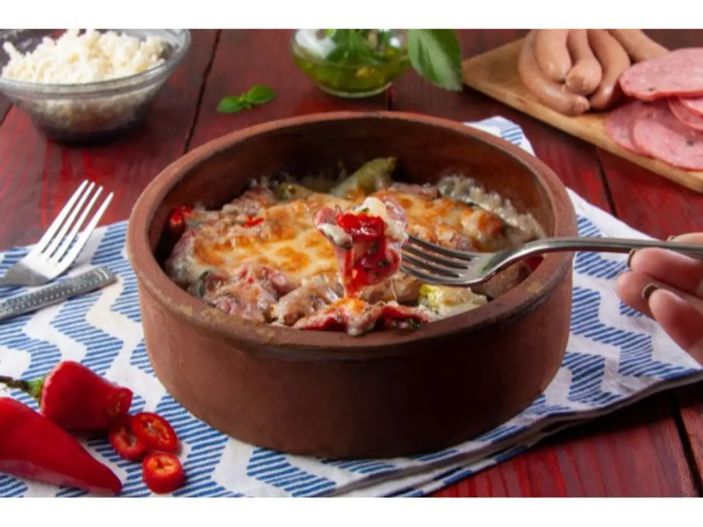 مكس لحم وكبدة بالجبن