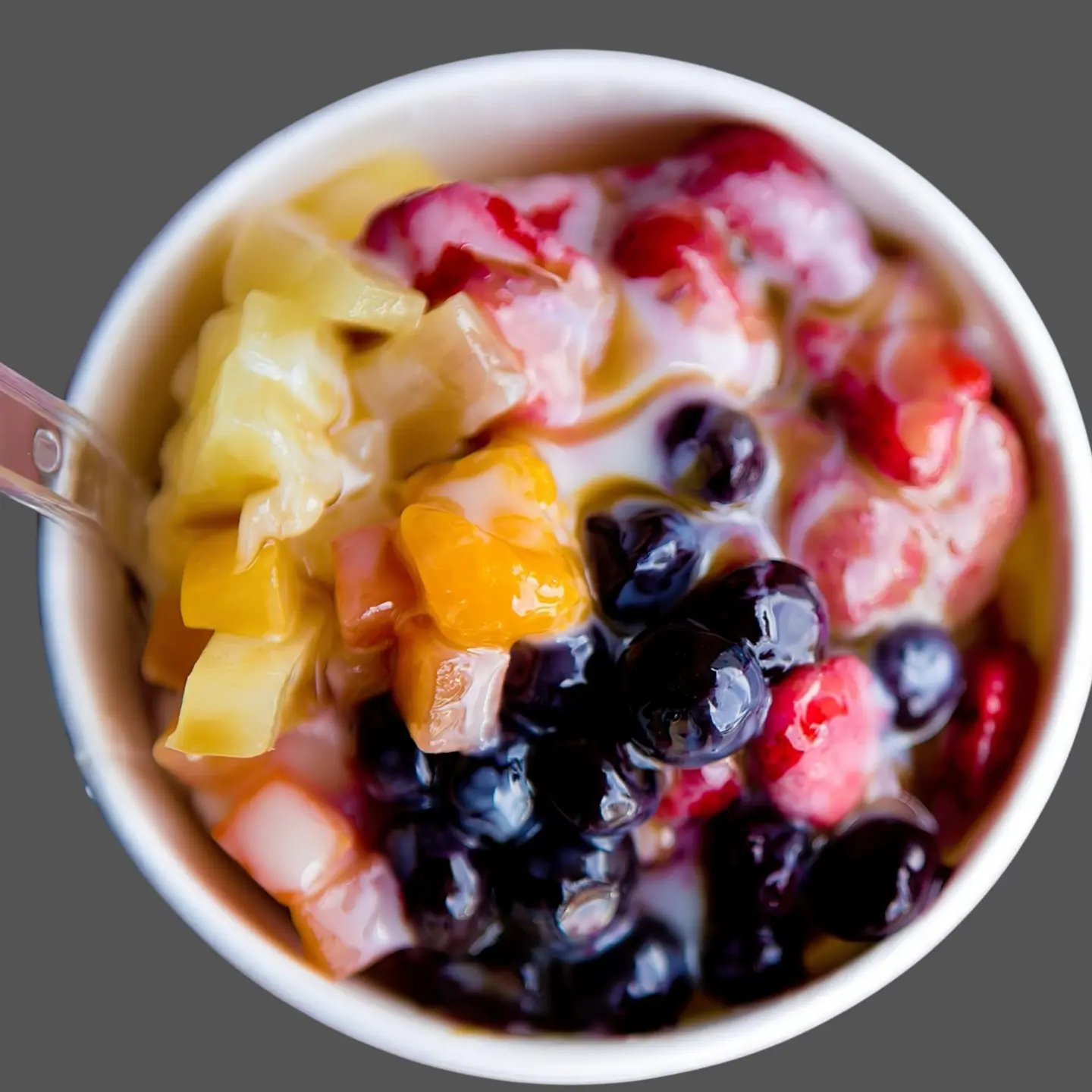 Fruit Salad With Ice Cream