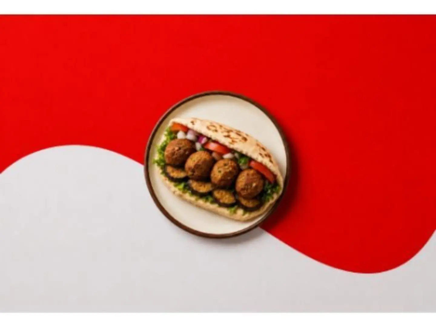 Falafel Sandwich With Hummus