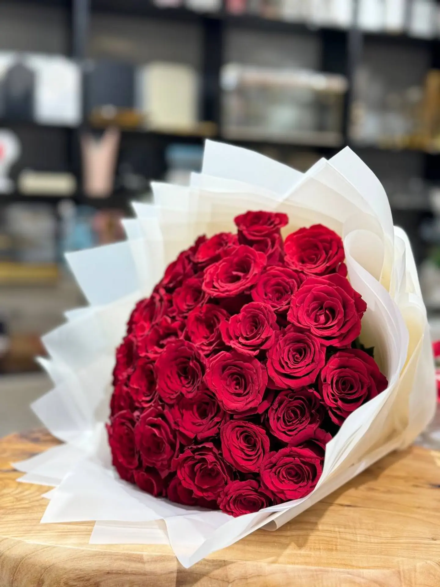 باقة جوري أحمر