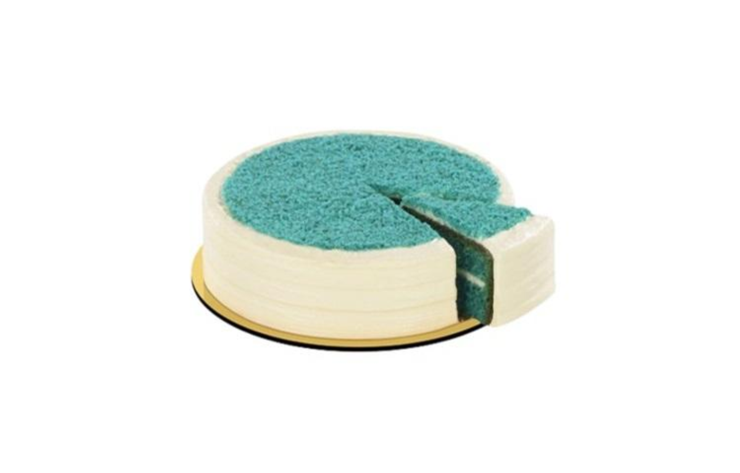 Large Blue Velvet Cake