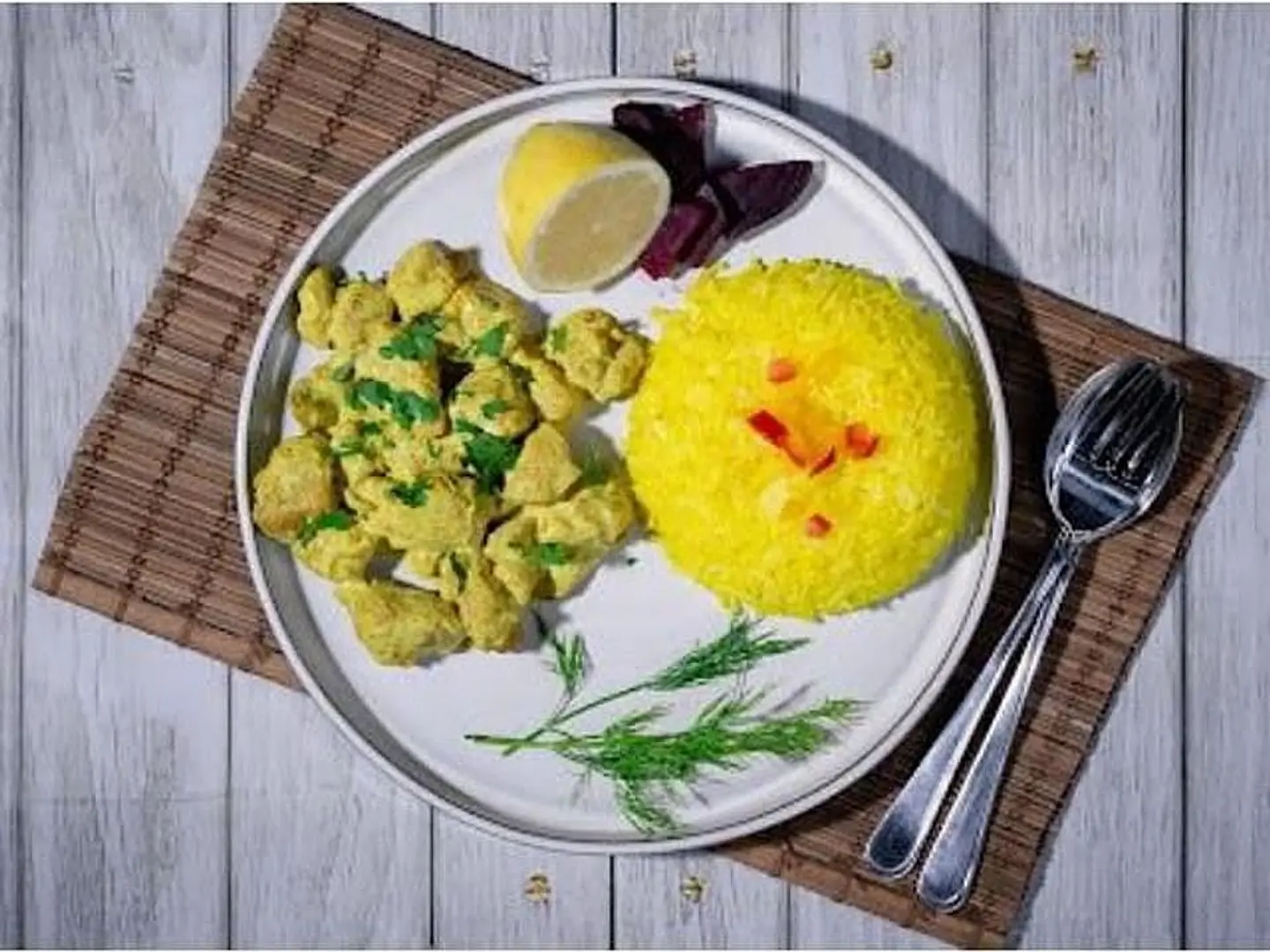 دجاج بالكريمة