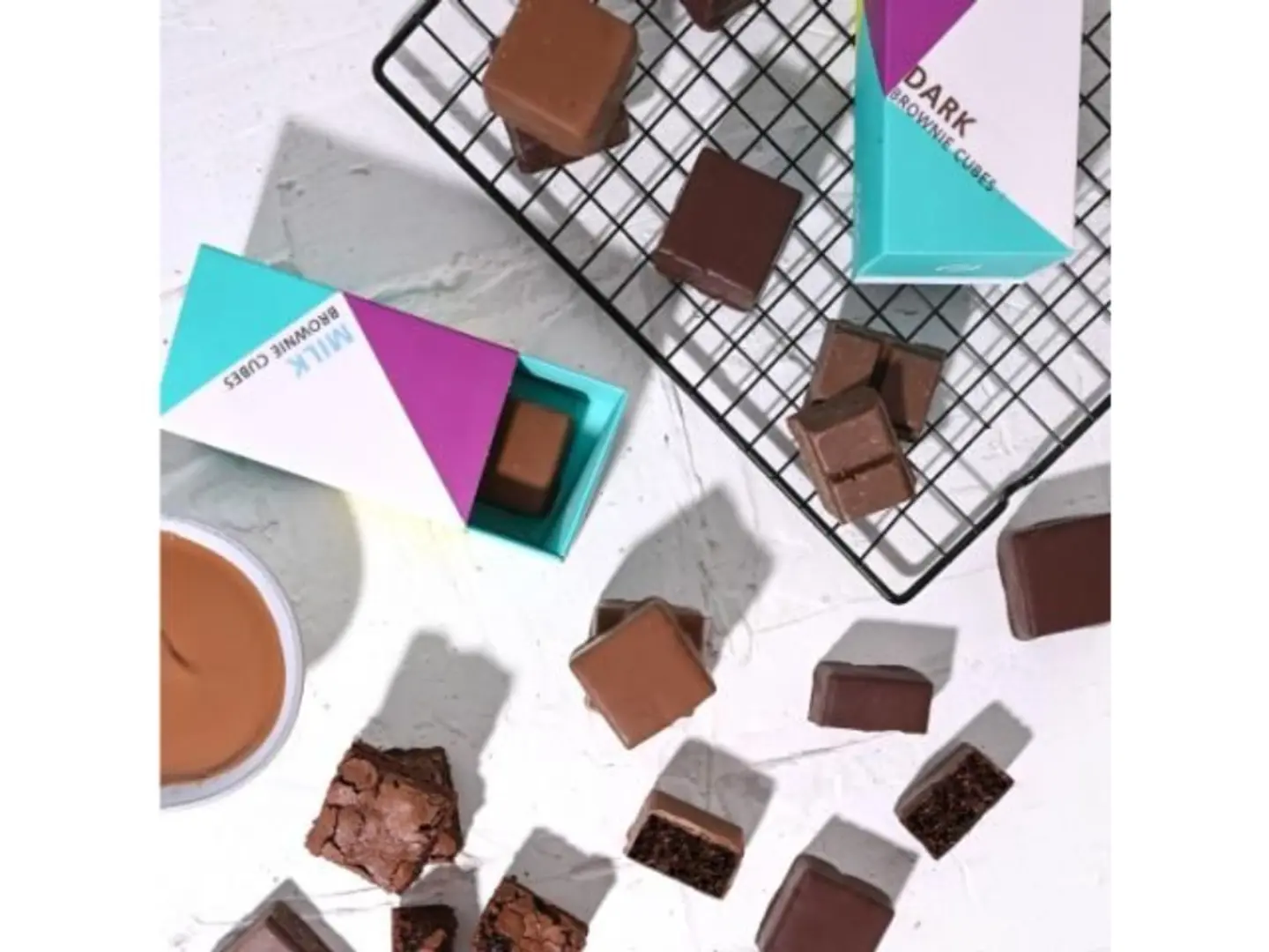 Milk Brownie Cubes