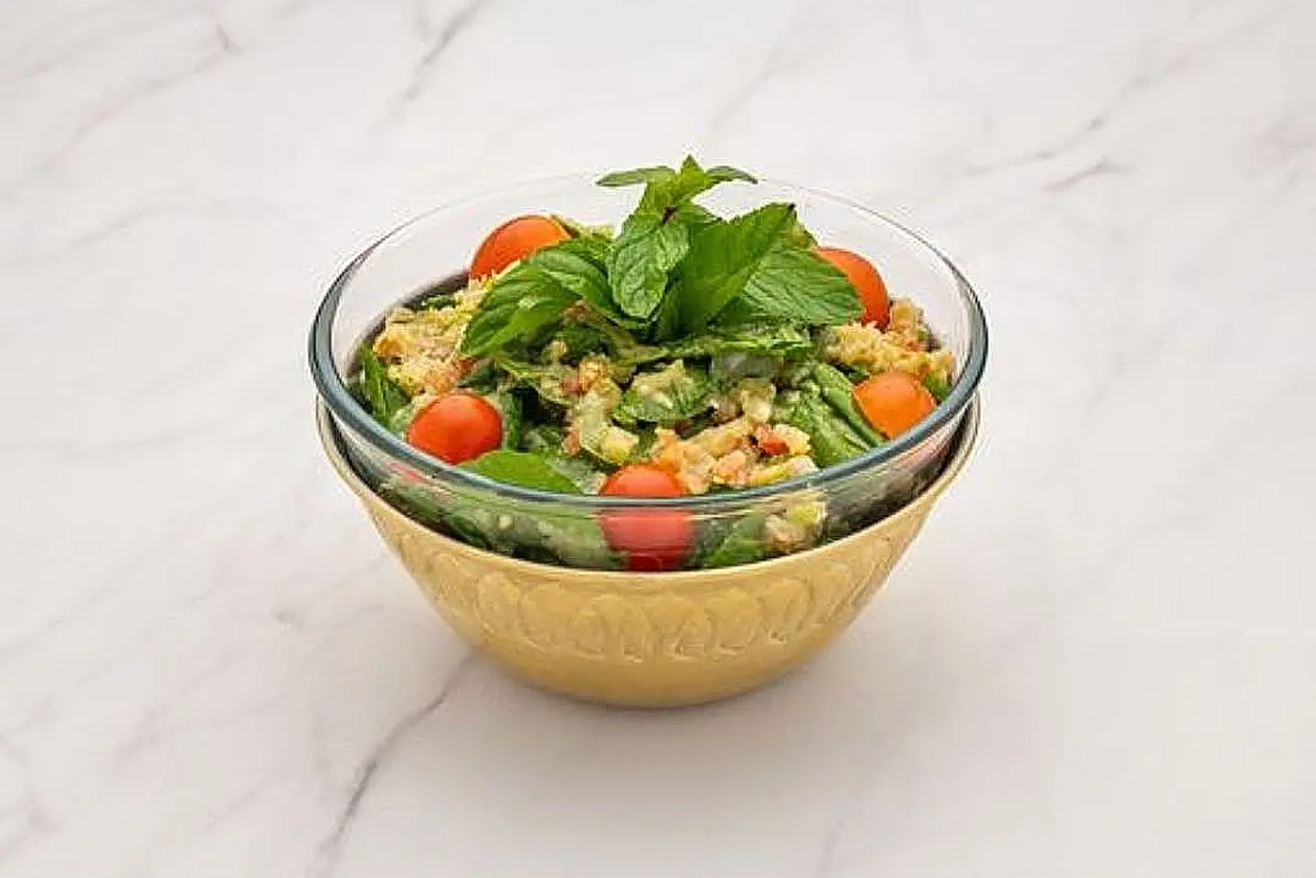 Purslane Eggplant Salad