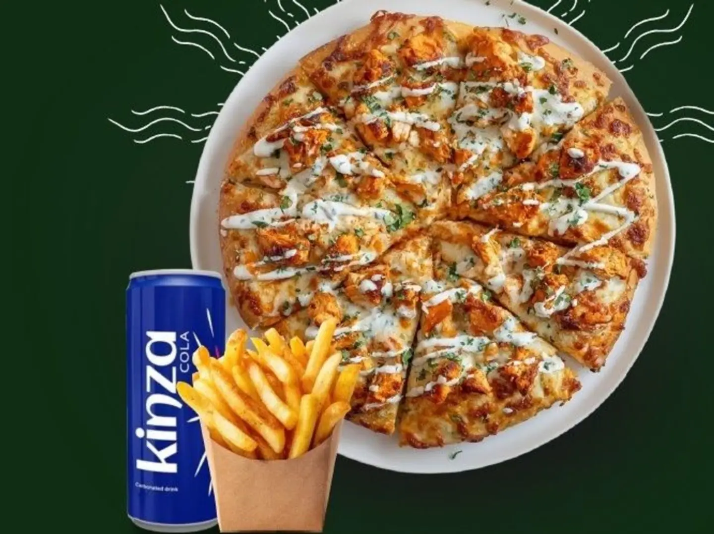 عرض بيتزا دجاج رانش