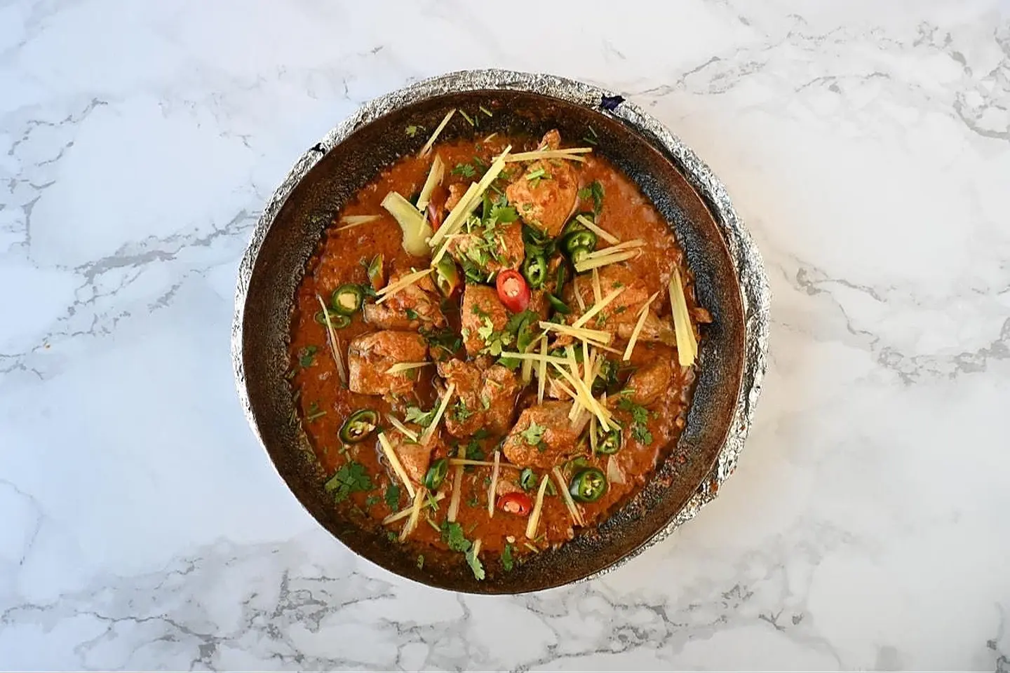 دجاج كراهي بدون عظم