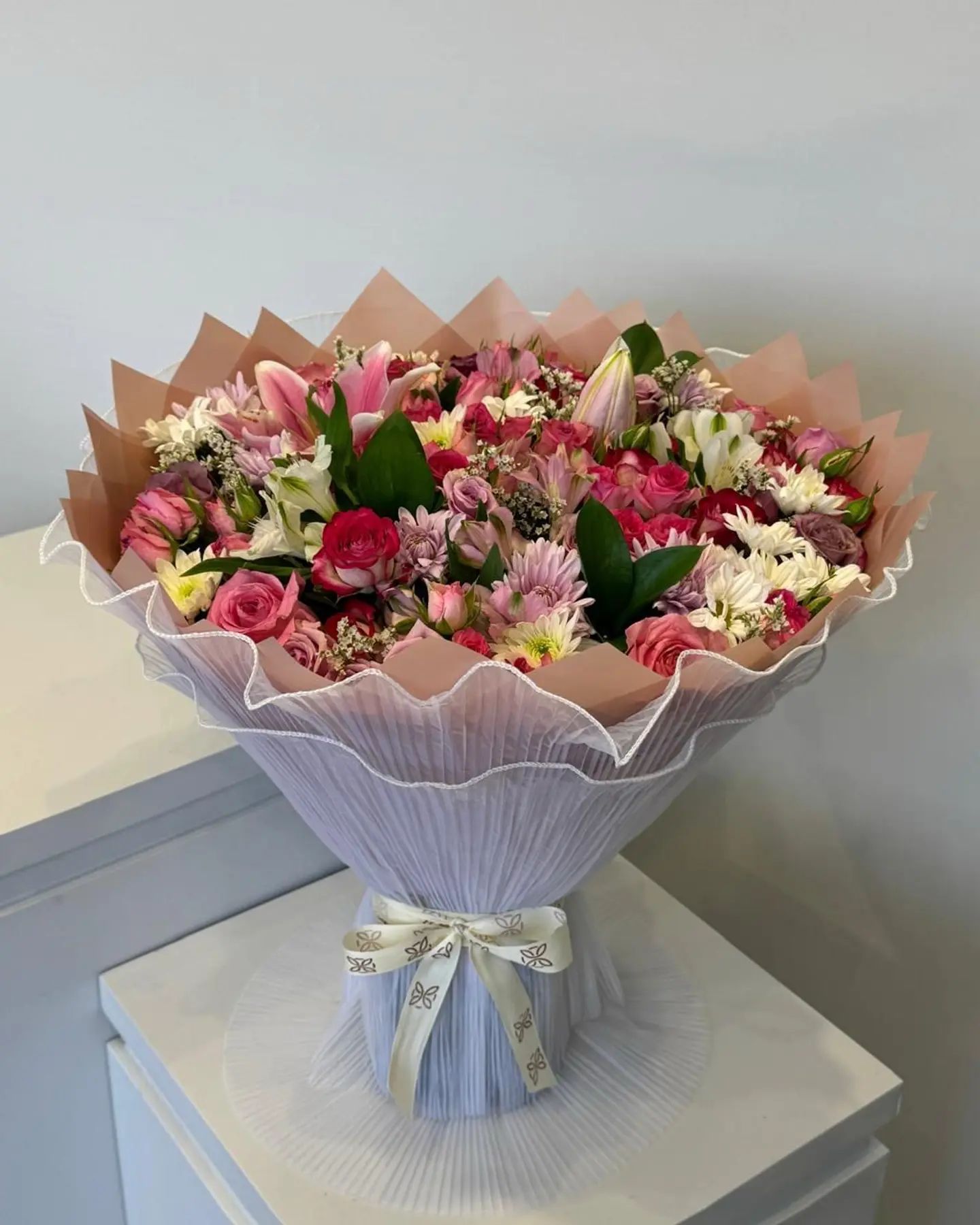 Natural Flower Bouquet Double Packaging 88