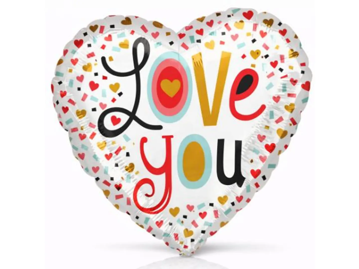 White Love Heart Balloon