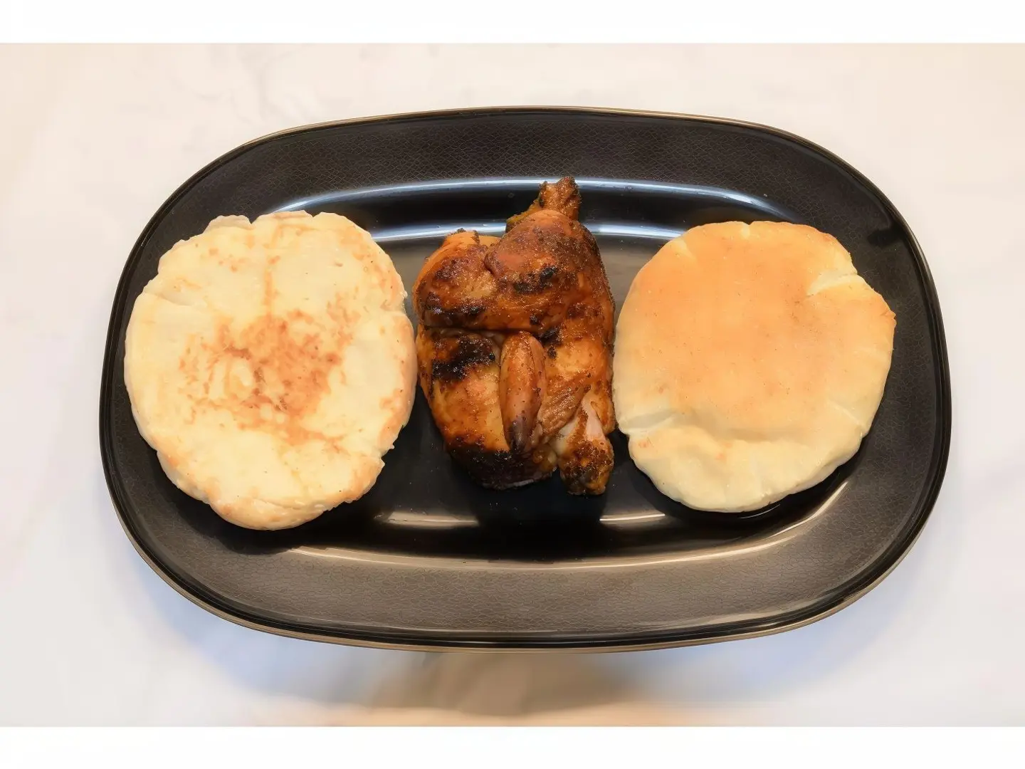 نص حبة دجاج شواية سادة