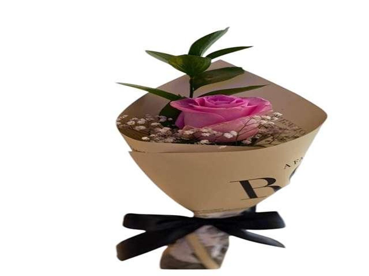 وردة مع اخضر