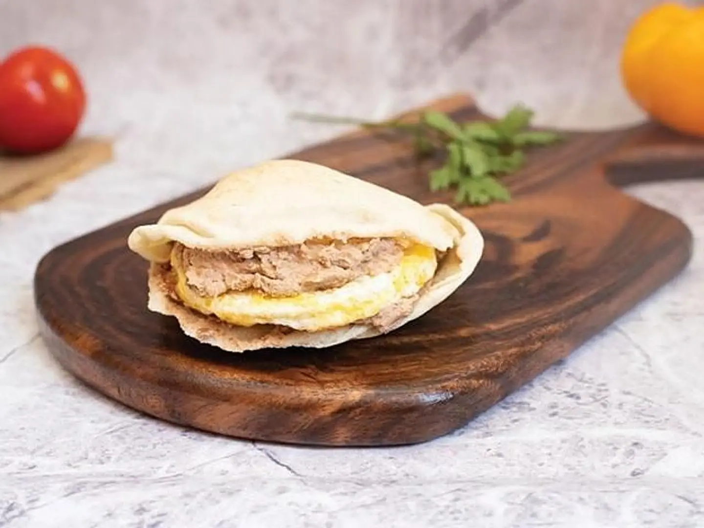 Foul With Fried Eggs Sandwich