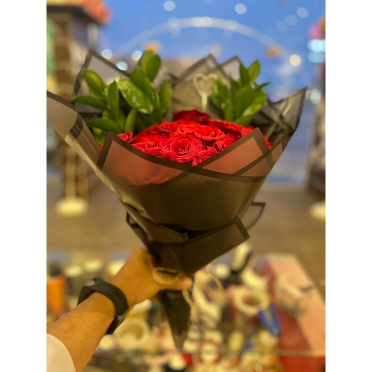 باقة ورد دايرية