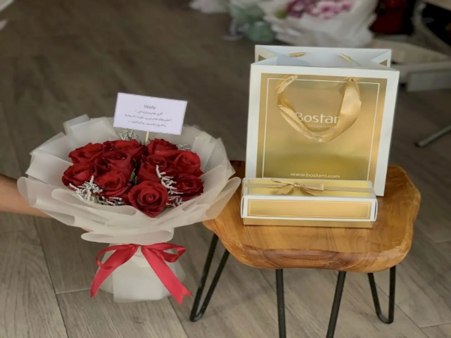 تنسيق ورد مع شوكلاتة بستاني 28