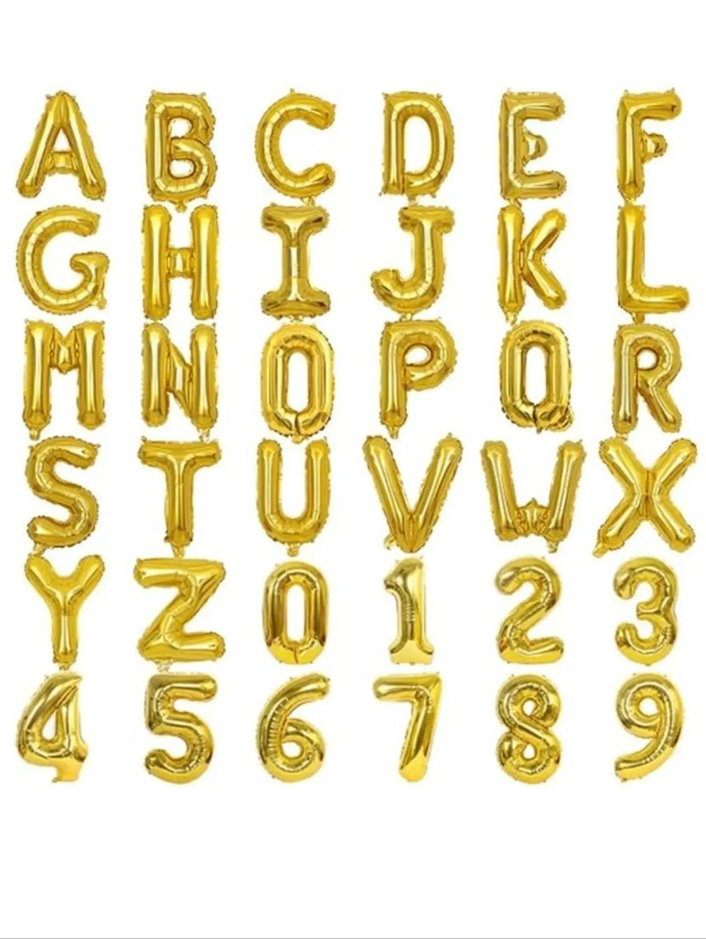 Gold Letter Helium Balloon