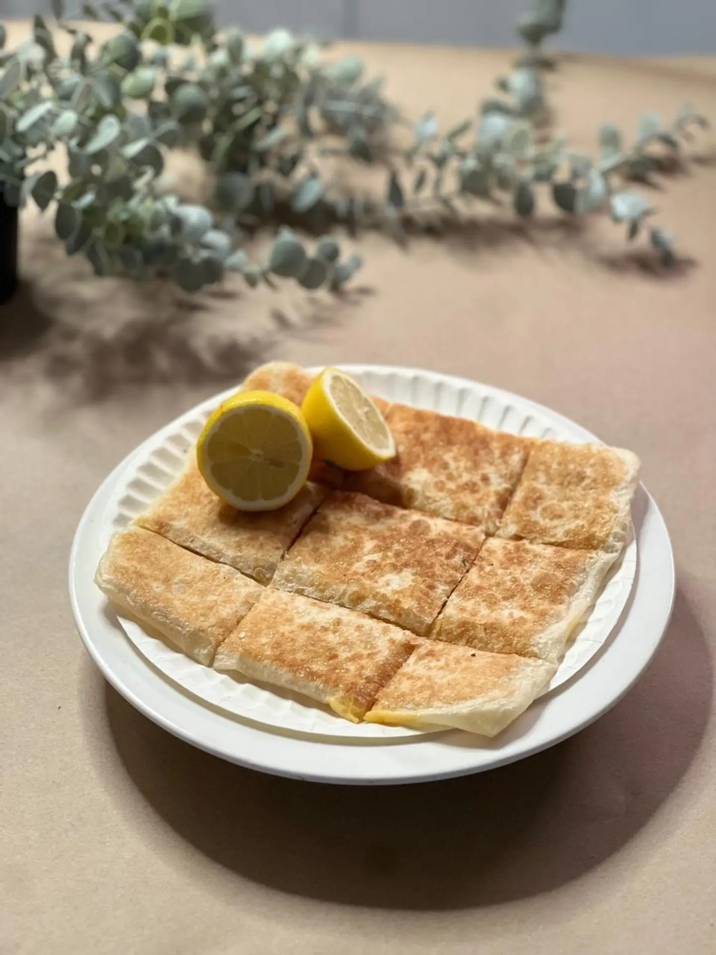 Vegetable Mutabbak With Cream Cheese