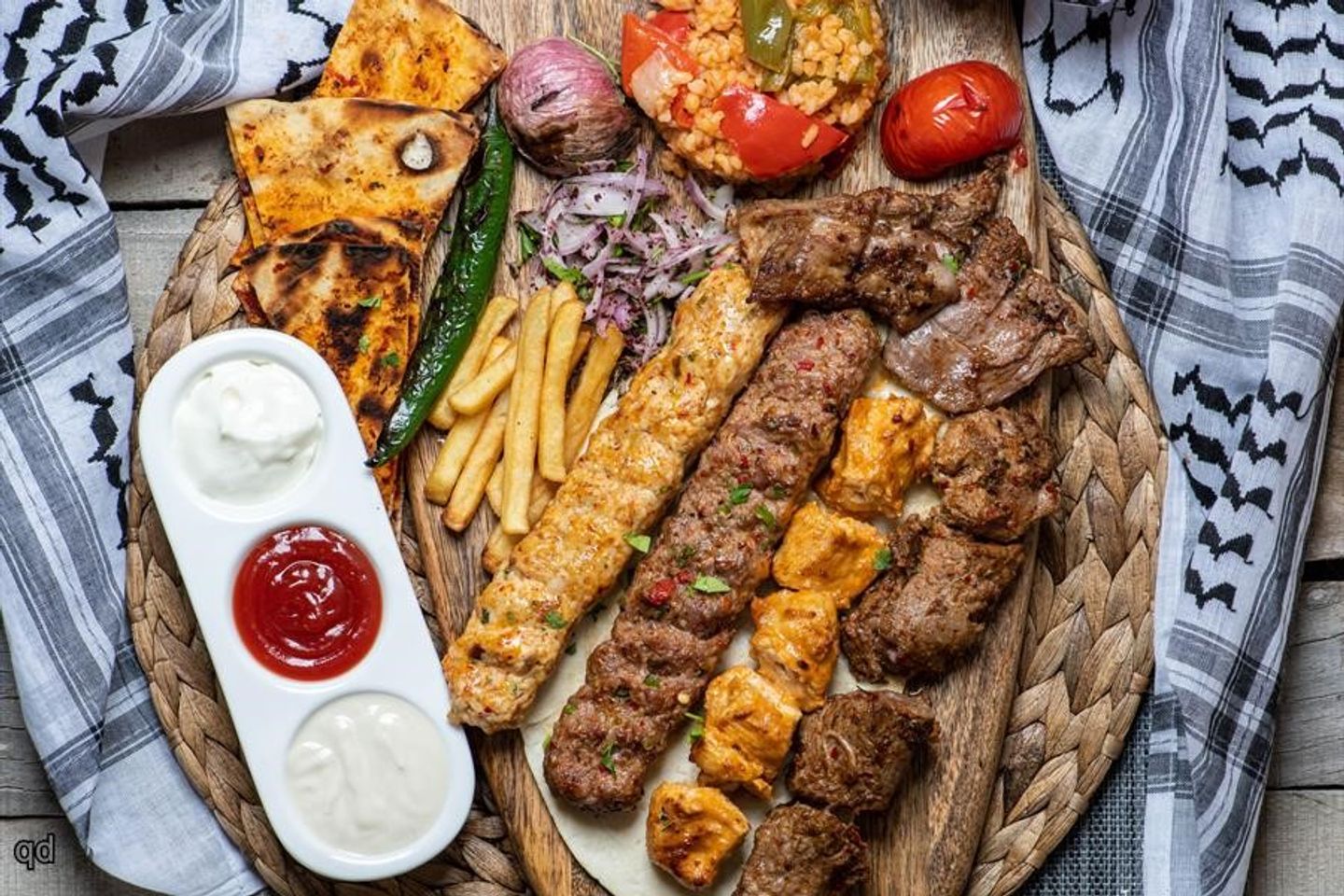 نص كيلو مشاوي مشكل