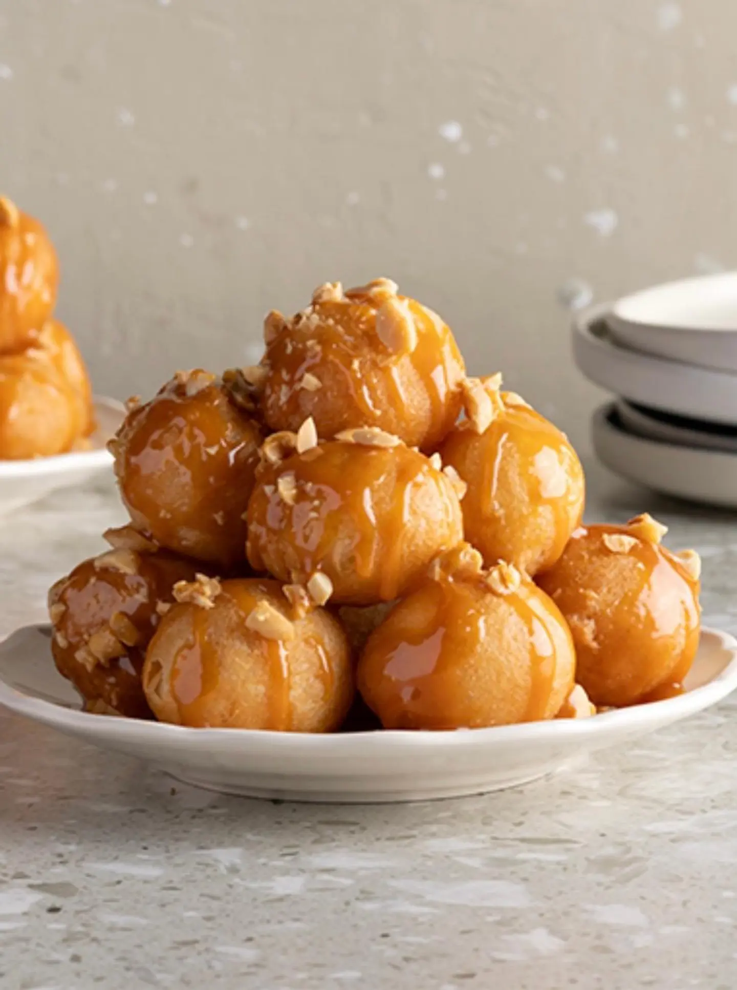 Cheese Luqaimat With Honey