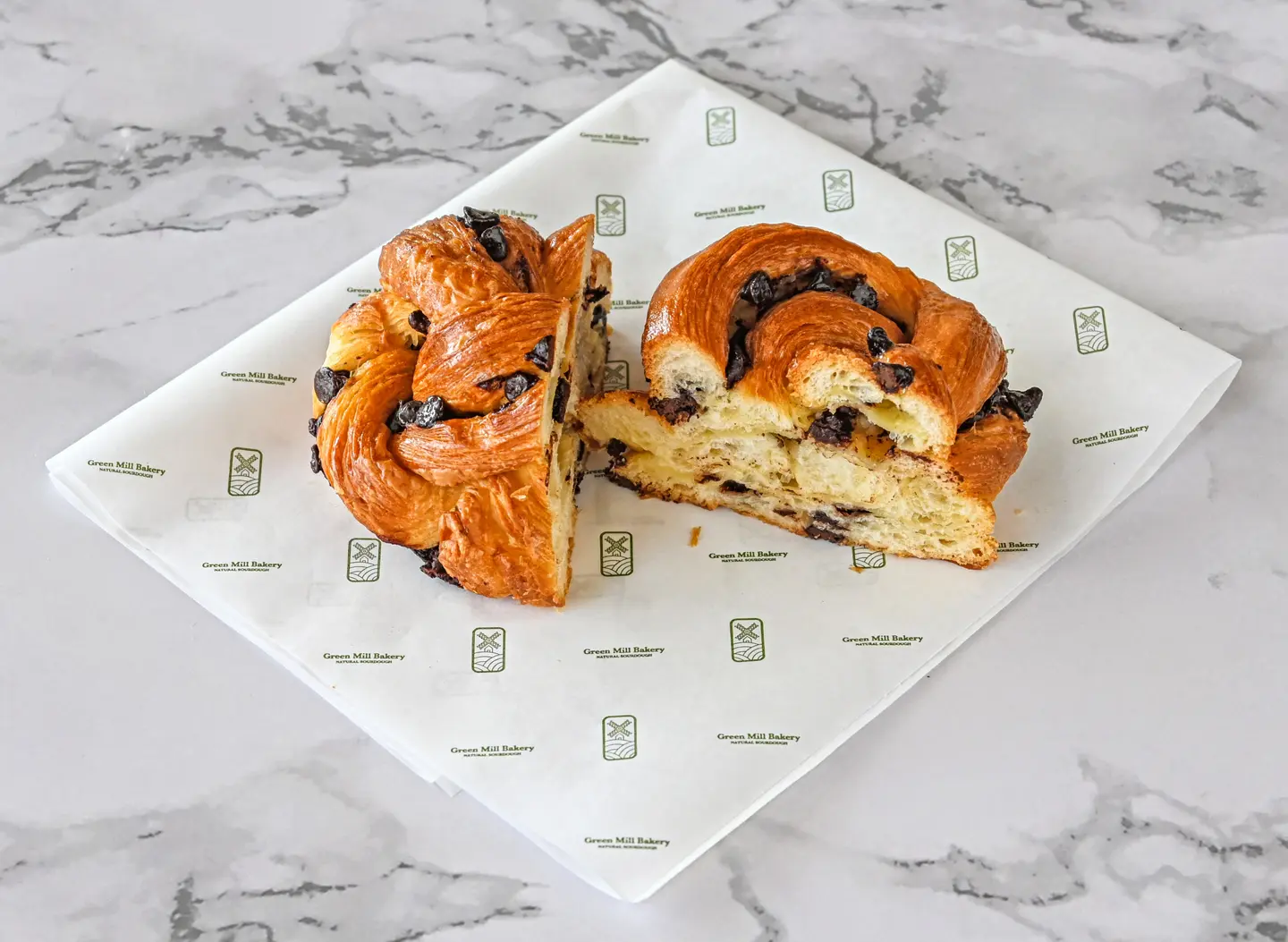 Braided Chocolate Croissant