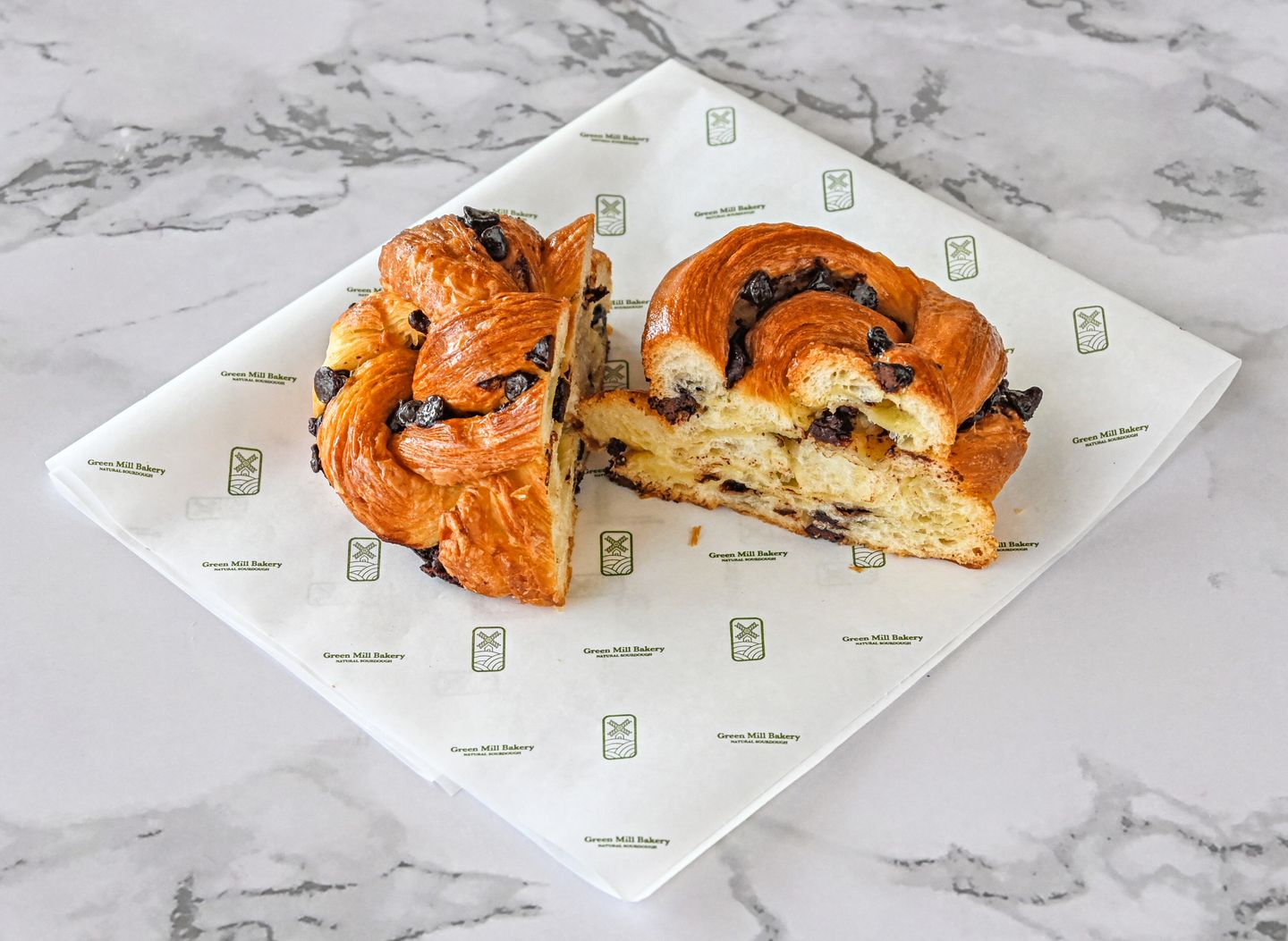 Braided Chocolate Croissant