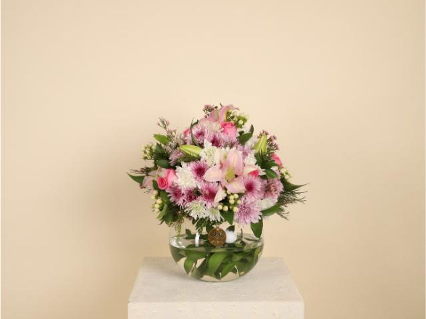Chrysanthemum And Roses Vase