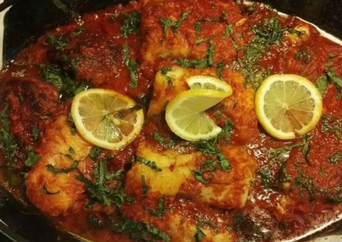 Fish Fillet Tagine With Tomatoes