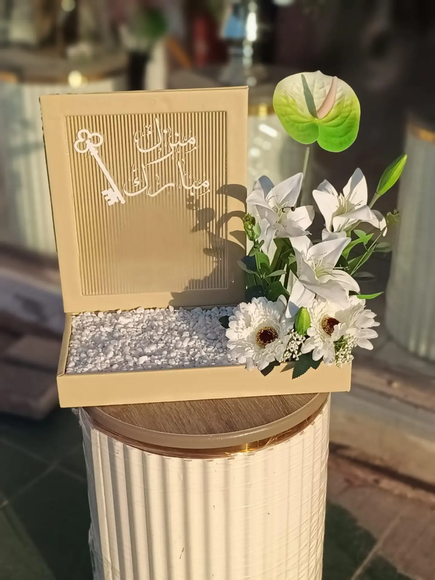 Artificial Flowers New Home Stand