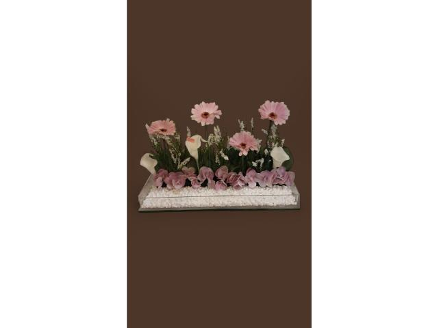 ستاند اكريلك مع ورد وردي