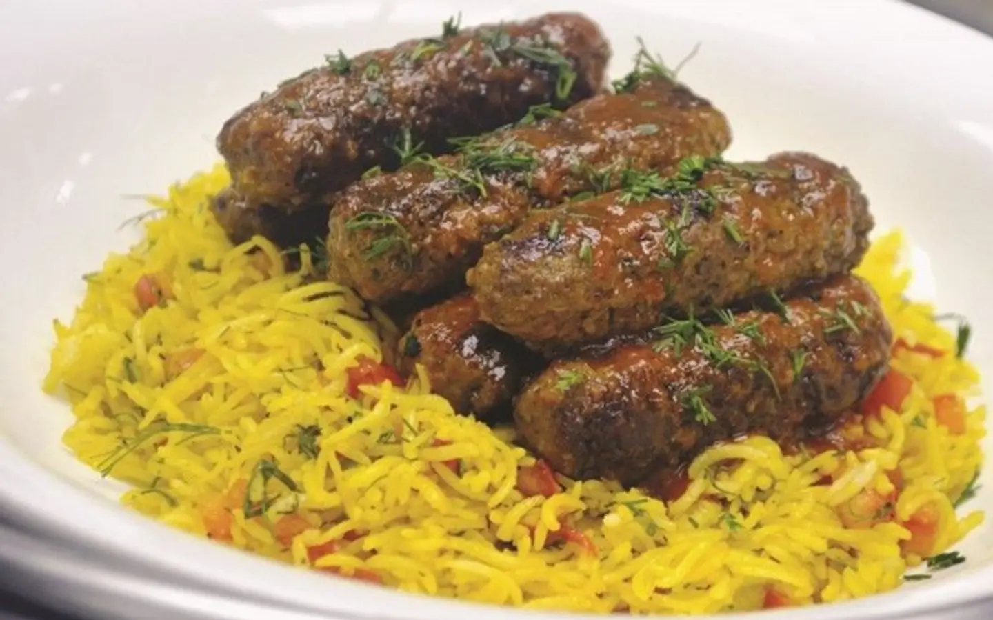 صحن ملكي مع الرز