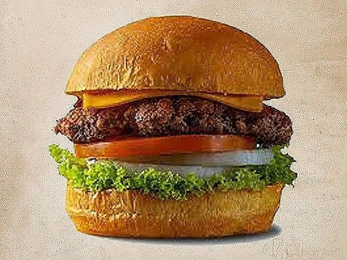 وجبة برجر لحم سنجل