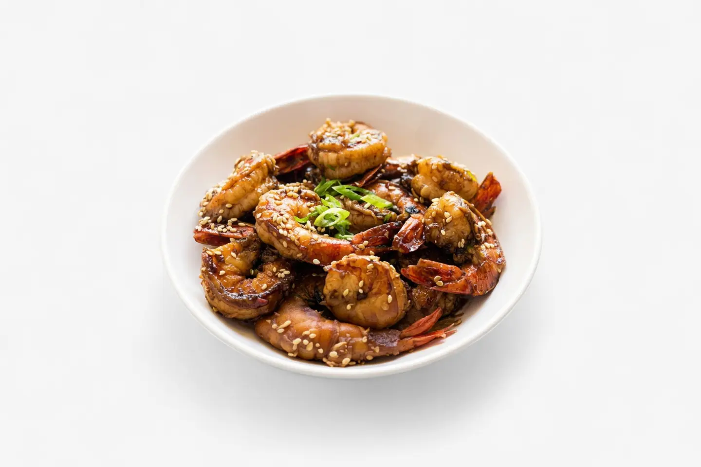 Shrimp With Sguan Sauce