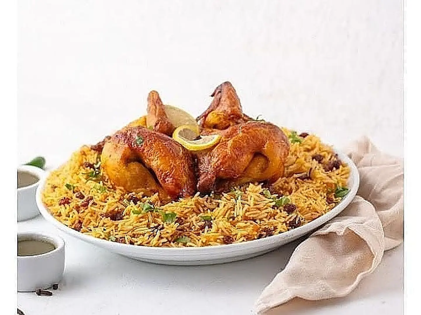 Whole Grilled Chicken With Rice