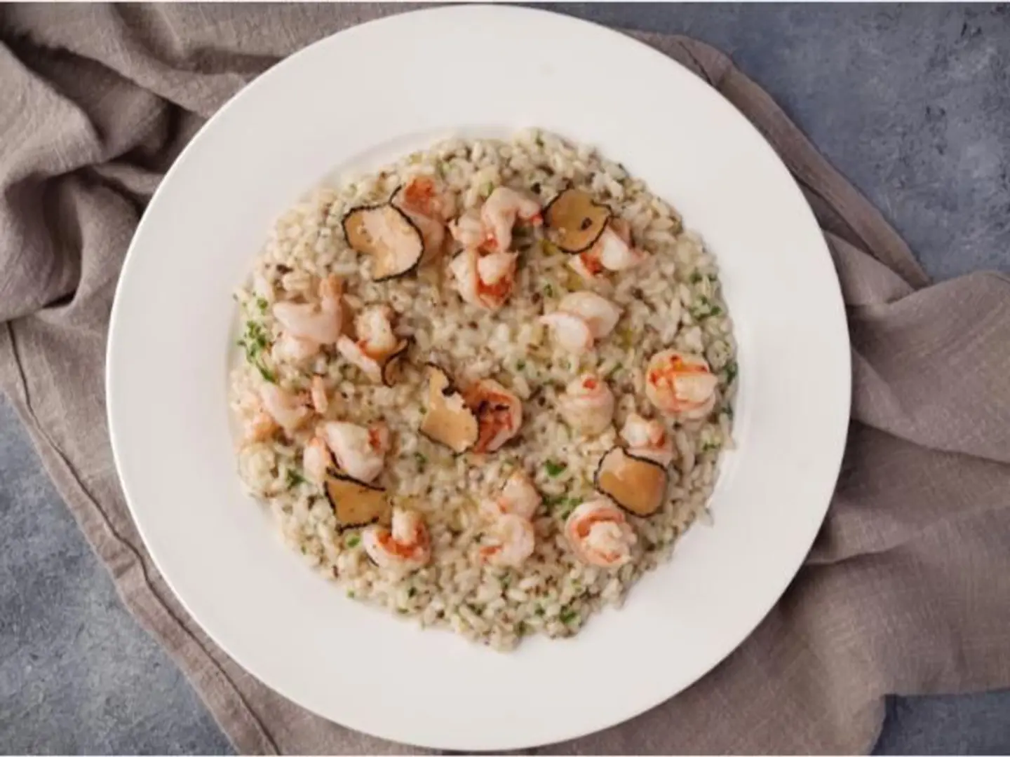 Truffle And Shrimp Risotto