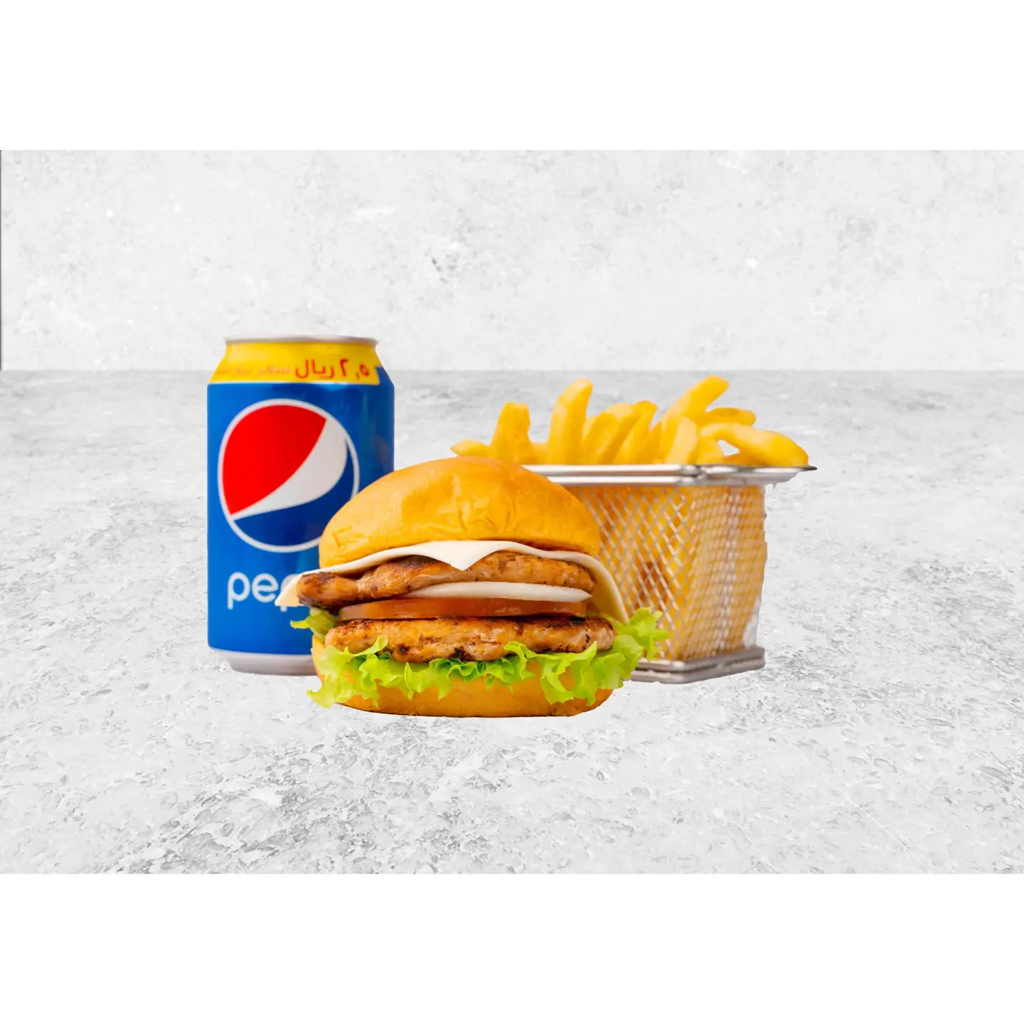 Shami Chicken Burger Meal
