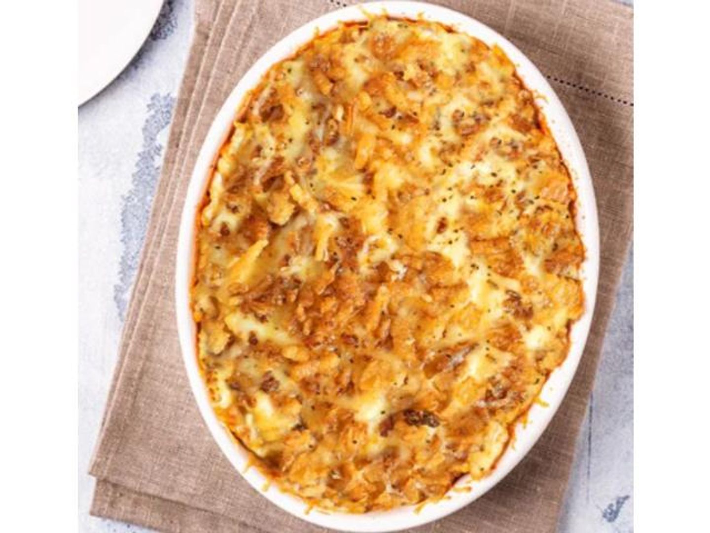 Potatoes With Cheese And Hot Dog