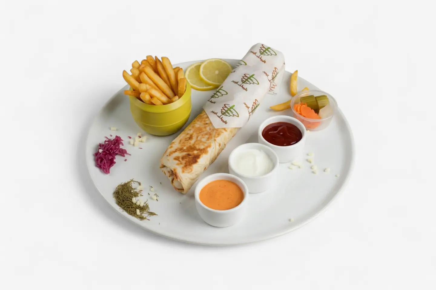 Saj Chicken Shawerma With Cheese Sandwich