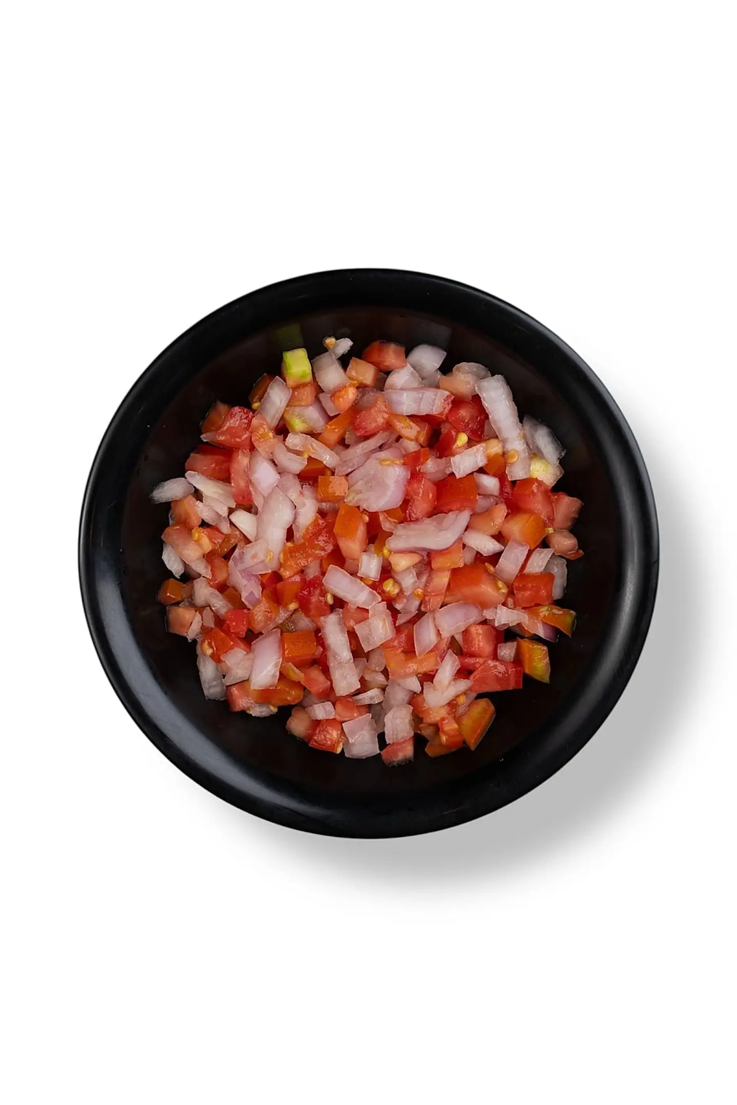 سلطة بصل وطماطم