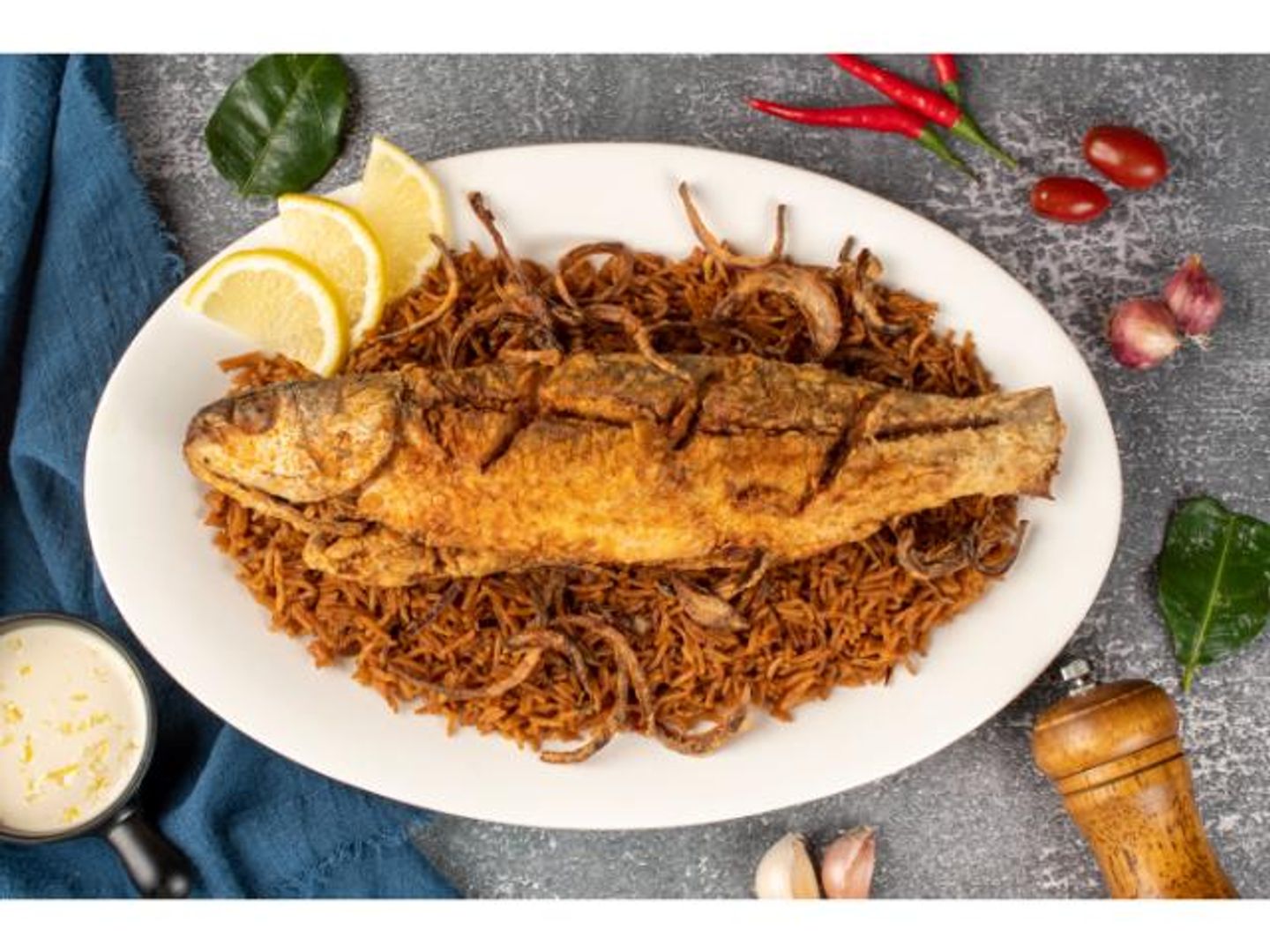 Fried Fish Kabsa
