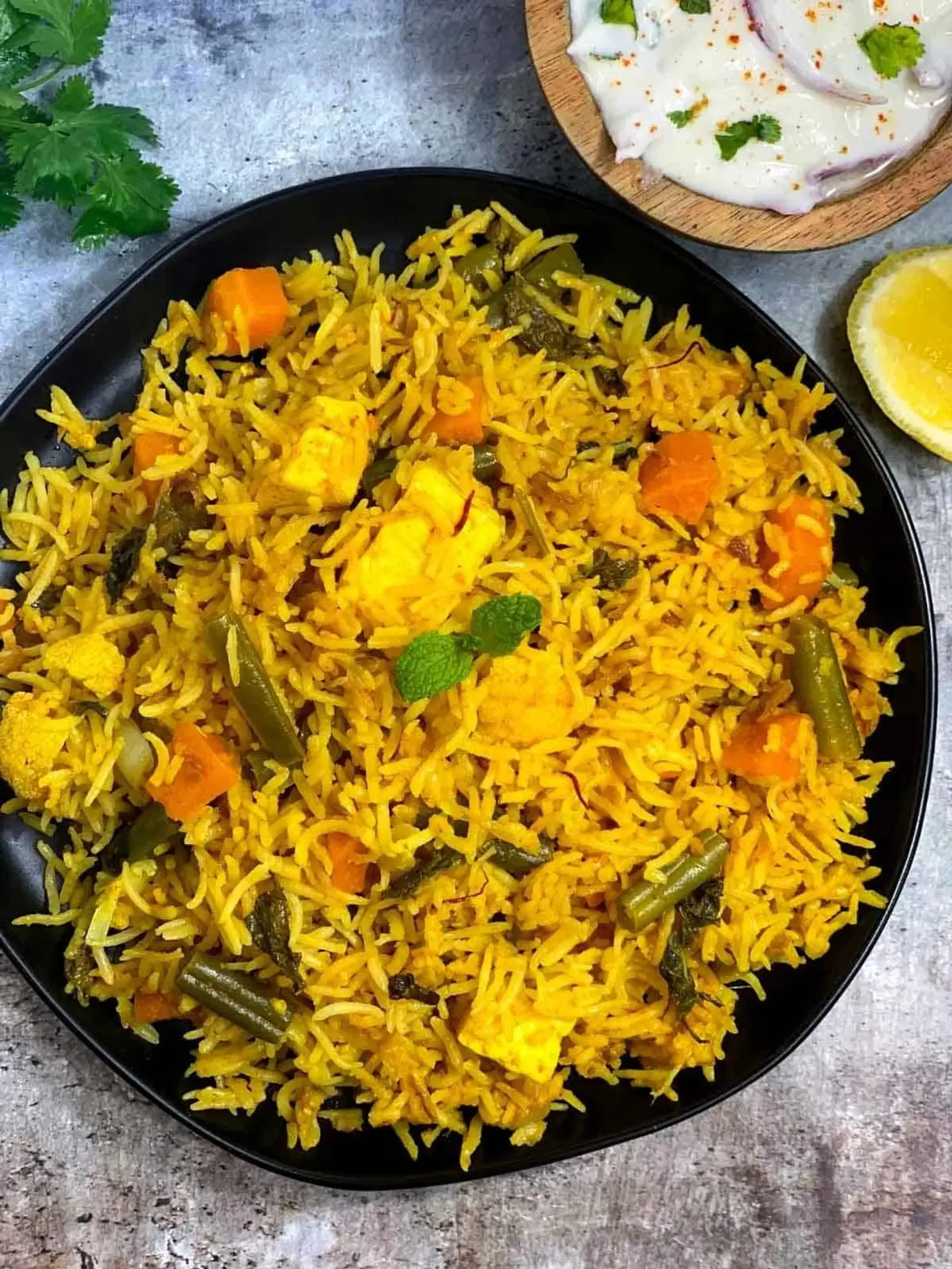 Navratan Vegetable Biryani