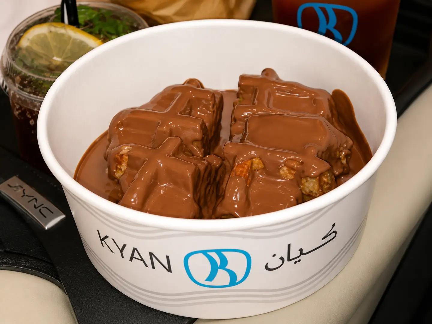 وافل مع الشوكلاتة