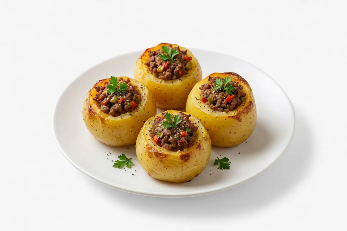 صحن بطاطس محشي
