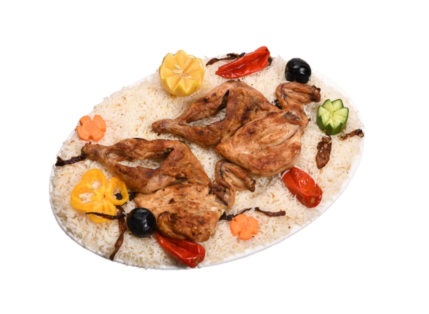 دجاج مظبي مع الأرز