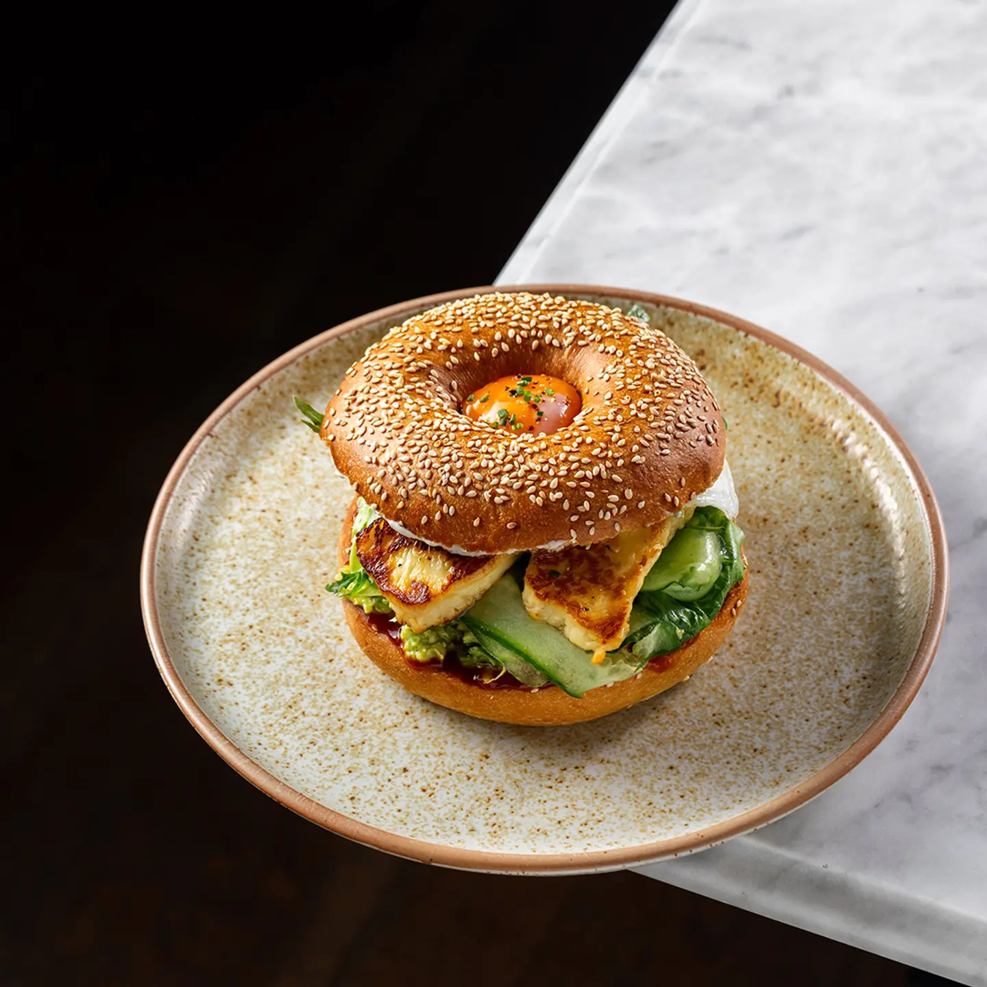 Halloumi Bagel