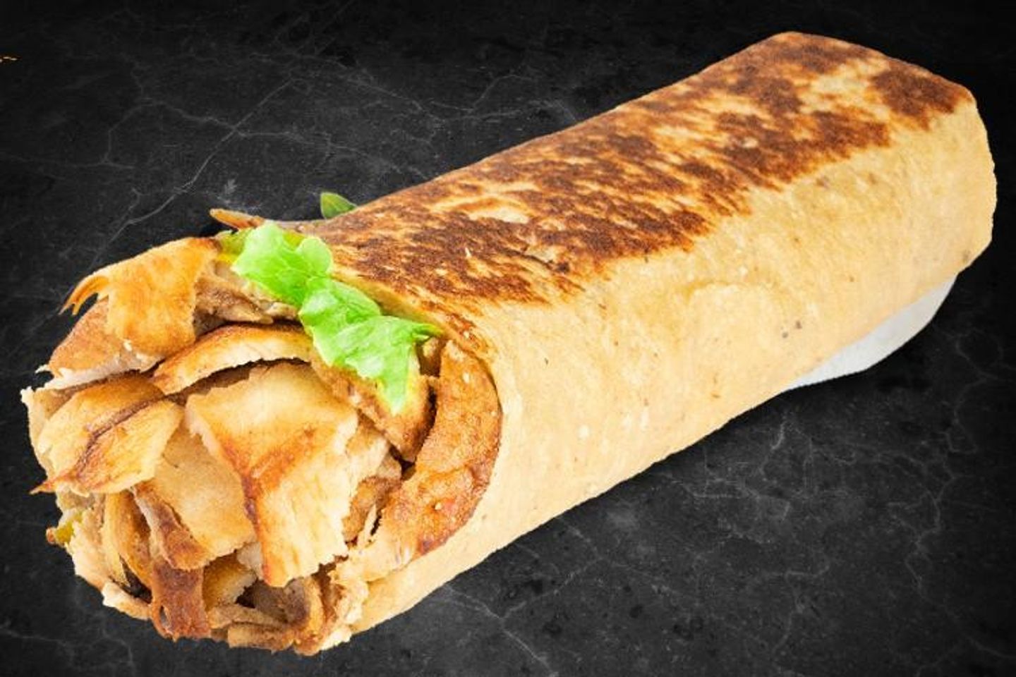 شاورما بخبز قرصان كبير